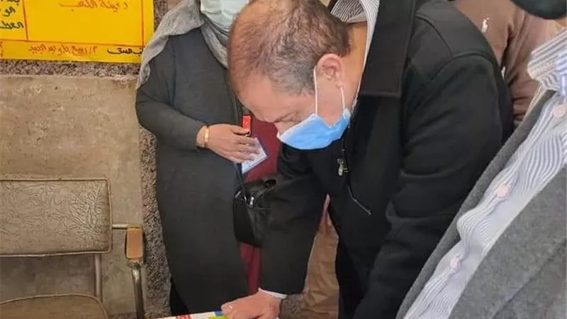 وزارة الصحه تتابع حملة شلل الأطفال ببنى سويف