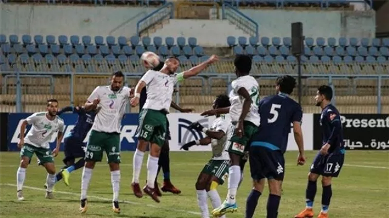 شوط أول سلبى بين بيراميدز والمصرى فى الدورى