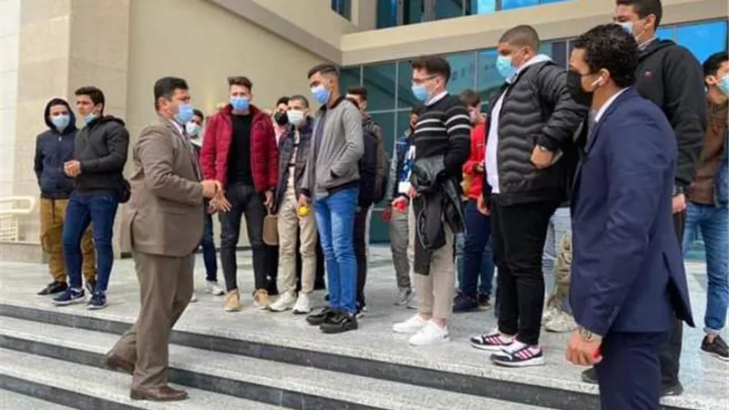جامعة العلمين الدولية تنظم يوما يتعريفيا للطلاب الجدد .صور