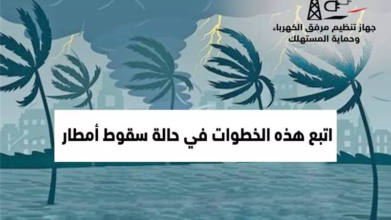 مرفق الكهرباء: اتباع ٥ خطوات في حالة سقوط أمطار