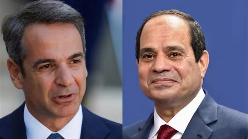 السيسي يؤكد لرئيس حكومة اليونان تطلع مصر لتعزيز التعاون الاقتصادي والعسكري