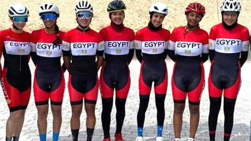 صور.. مصر تفوز بفضية بطولة إفريقيا للدراجات للناشئين