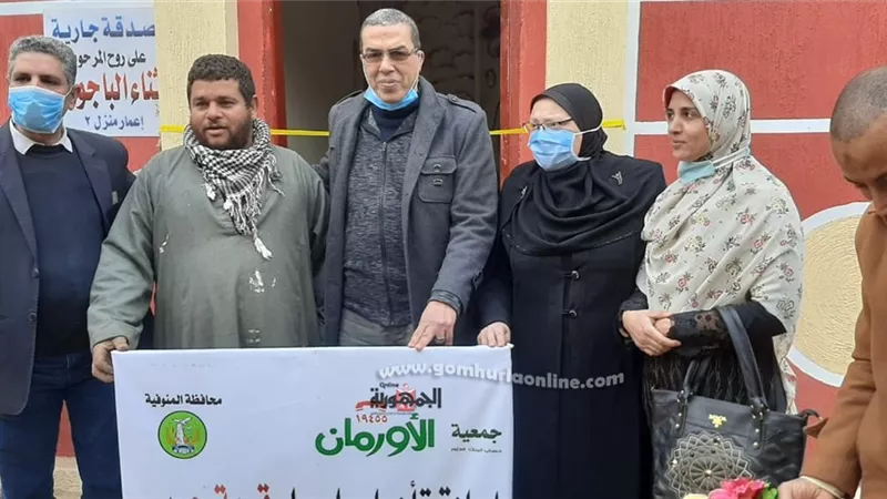 الاورمان تعيد إعمار 10 منازل للاسر الاولي بالرعاية