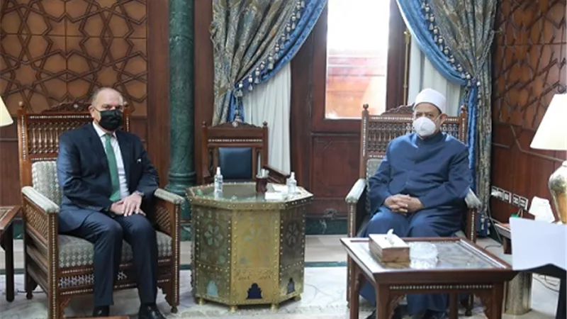 صور| شيخ الأزهر يهنئ الملك عبدالله الثاني بمئوية الدولة الأردنية