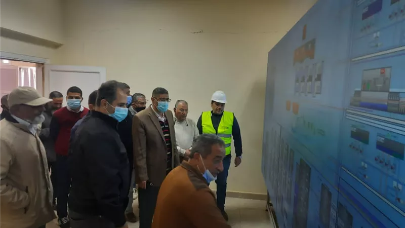 رئيس جهاز مدينة ٦ أكتوبر يتفقد محطة تنقية مياه الشرب التى تخدم المدينة... صور