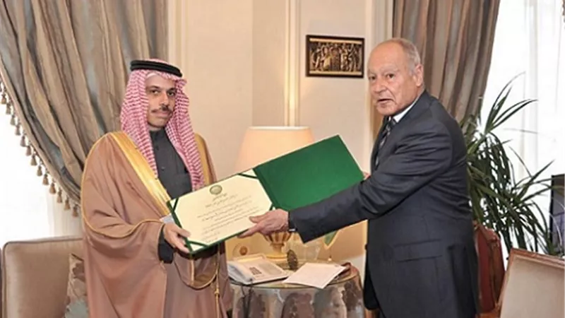 صور| الجامعة العربية تمنح ولي العهد السعودي درع العمل التنموي العربي