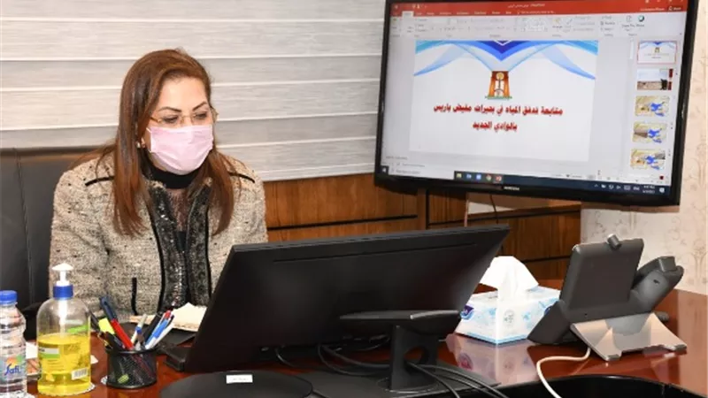 وزيرة التخطيط ومحافظ الوادي الجديد يناقشان عددا من المشروعات الاستثمارية
