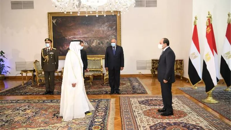 الرئيس السيسي يتسلم أوراق اعتماد سفير الدولة حمد الشامسي