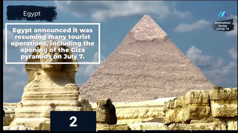 موقعا Travel Pulse وeTurbonews يختاران مصر ضمن الوجهات السياحية العالمية التي يمكن السفر إليها الآن