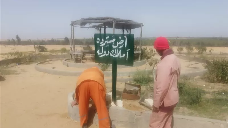 استرداد ٦٤١ فدانا والحجز الإدارى على مساحة ٧٠١٤ فدانا من أراضي أملاك الدولة بوادى النطرون