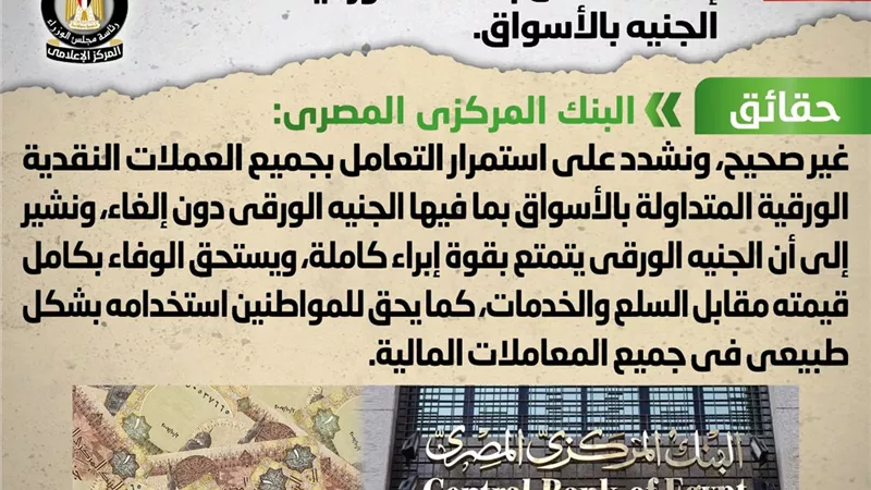 إلغاء التعامل بالعملة الورقية فئة الجنيه بالأسواق.. 