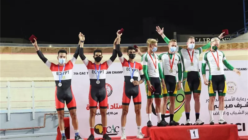 مصر تحصد 5 ميداليات في ثاني أيام بطولة أفريقيا للدراجات للمضمار