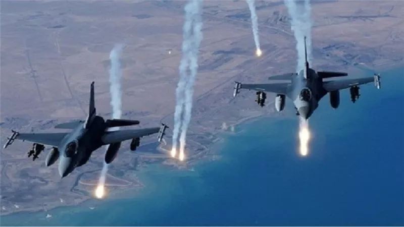التحالف الدولي يشن هجوم جوي مكثف على مواقع 