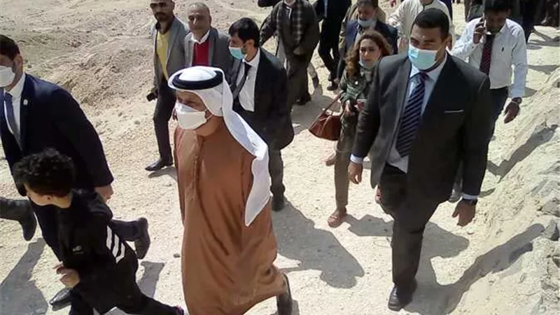 سفير الامارات يزور المناطق الاثرية فى المنيا واسيوط