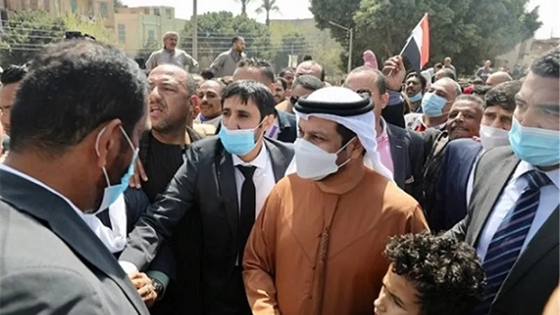 صور| سفير الإمارات بالقاهرة يصل المنيا وسط استقبال حافل من أهالي المحافظة
