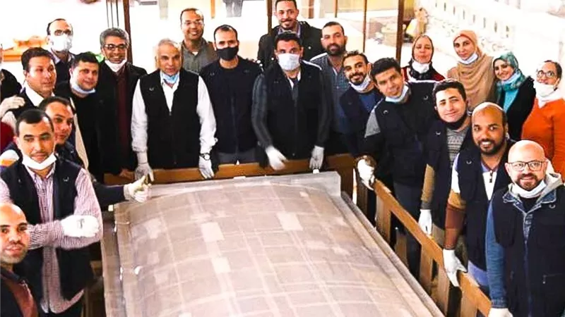 المتحف المصري الكبير يستقبل المقصورة الرابعة من مقاصير الملك الذهبي توت عنخ آمون