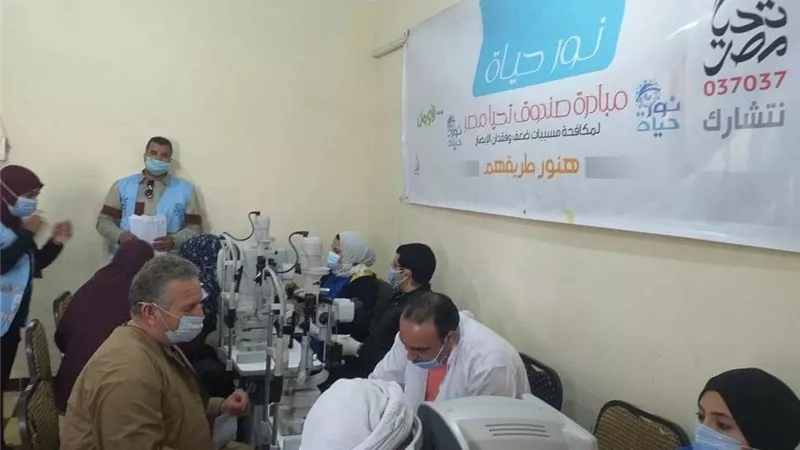 فحص ٥٠٠ مواطن خلال قافلة المبادرة الرئاسية 
