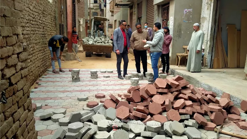 محافـظ المنوفية يؤكد المتابعة لاعمال الرصف والتطوير بمراكز ومدن المحافظة