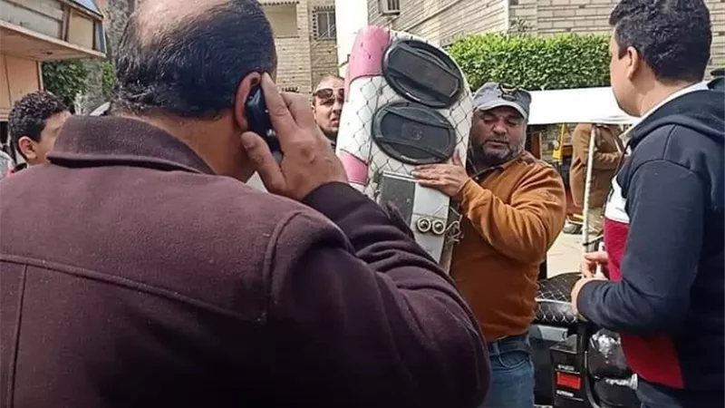 حملة لمصادرة مكبرات الصوت ببني عبيد بالدقهلية