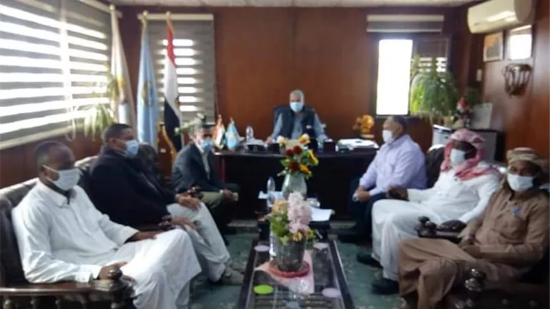 بحث سبل الاستفادة من بئر الجارة الجديد في استصلاح الاراضي بسيوة