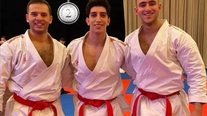 منتخب مصر يحصد فضية الكاتا جماعى رجال فى 