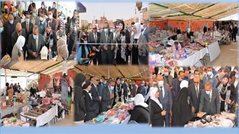 محافظ الإسماعيلية يفتتح معرض سيدات أعمال الغرفة التجارية