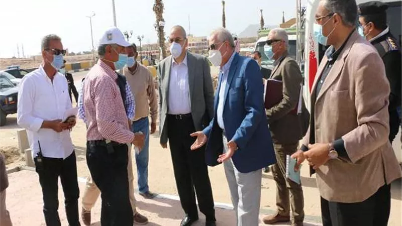 محافظ جنوب سيناء يتفقد الاستعدادات النهائية بمدينة الطور