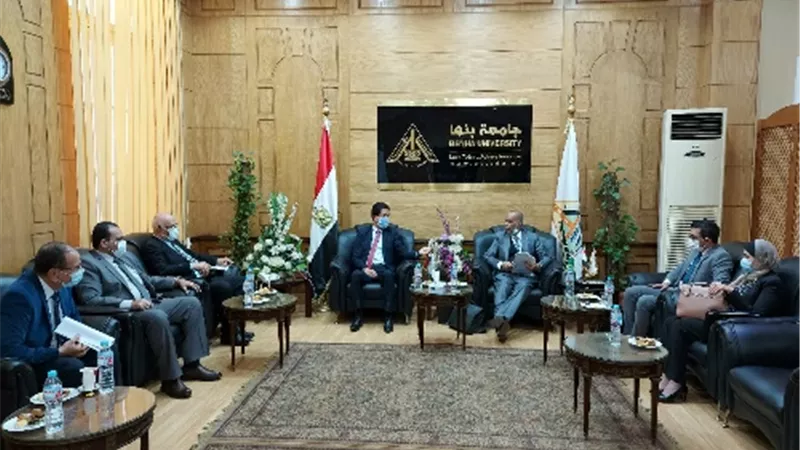 جامعة بنها تستقبل الزيارة السنوية لفريق التقييم لنظام الجودة الإدارية