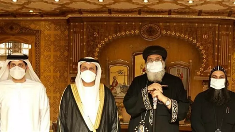 البابا تواضروس الثاني يستقبل سفير الإمارات لدى مصر حمد الشامسي