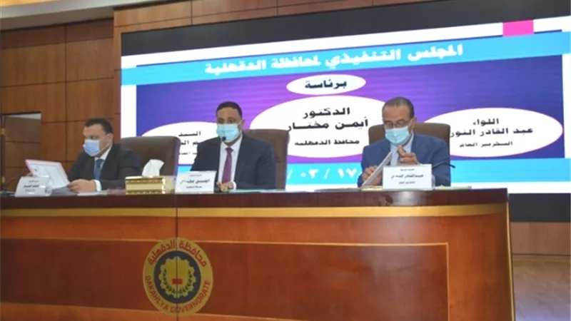 مناقشات وقرارات المجلس التنفيذى لمحافظة الدقهلية
