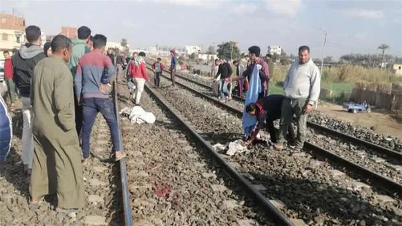 مصرع شخص مجهول دهسه قطار القاهرة بالدقهلية