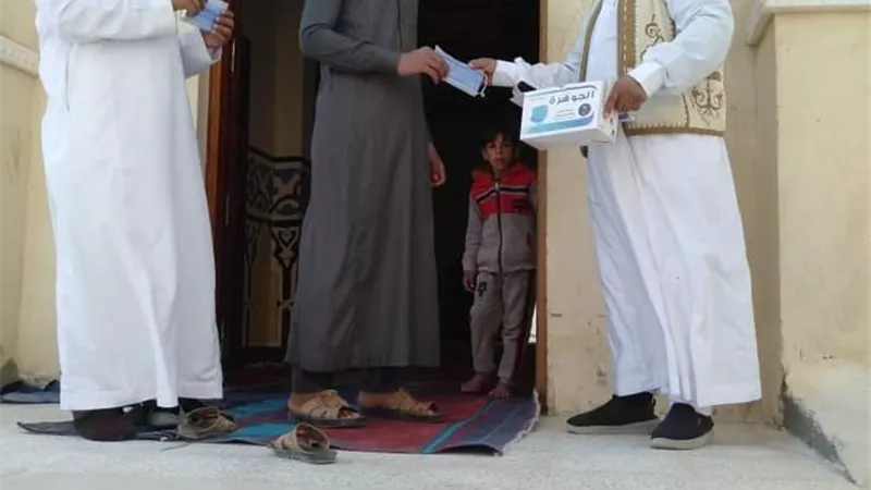 مستقبل وطن بالسلوم يوزع الكمامات مجانا علي المواطنين