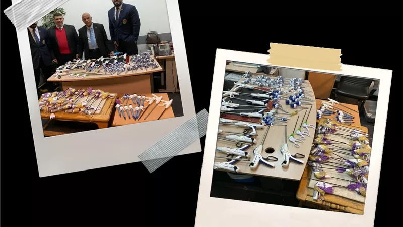 يخفي 113 منظارا طبيا داخل بطاطين فور وصوله من السعودية بالمطار