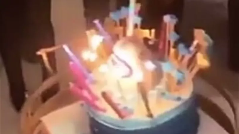 دينا الشربينى تحتفل بعيدميلادها..وشاكوش يغنى 