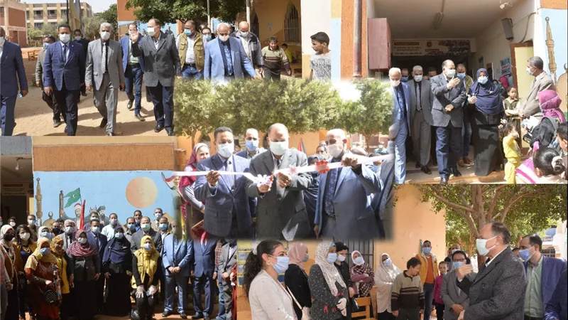 محافظ أسيوط يتفقد فعاليات القافلة الطبية المجانية بمدرسة الشهيد أحمد جلال