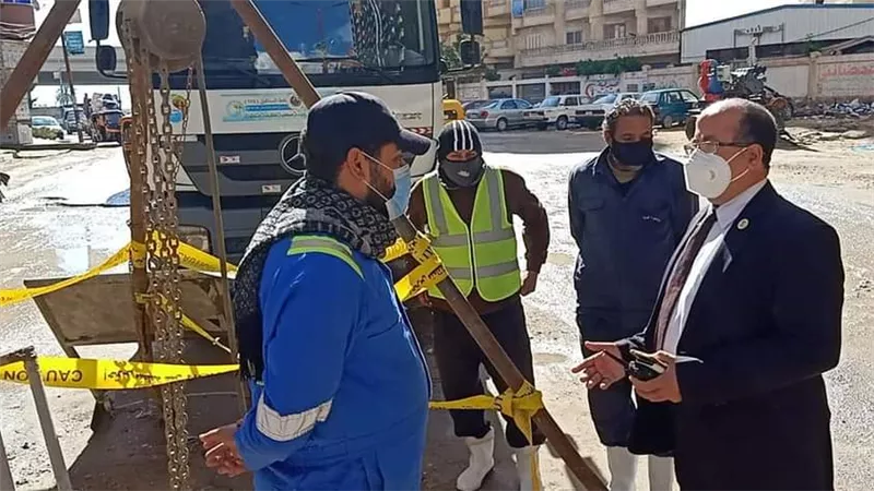 تطوير الصرف الصحى ورفع الاشغالات بحى المنتزة ثان فى الإسكندرية