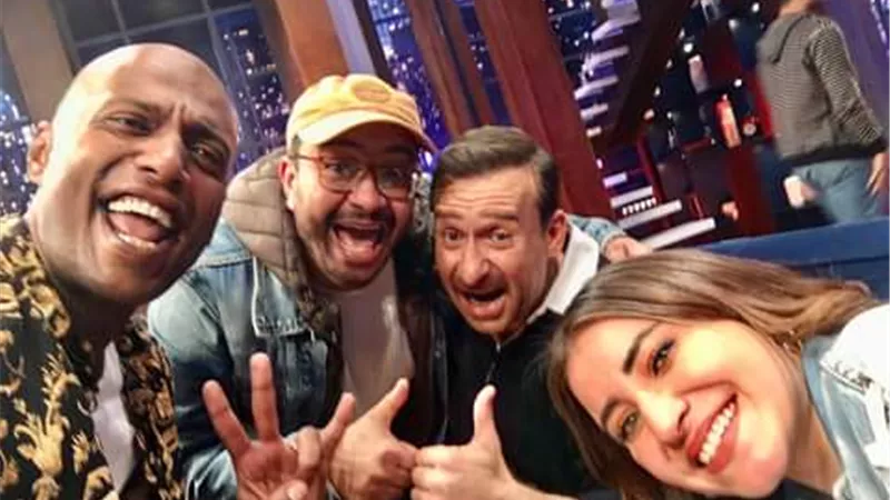 ليلى زاهر صورت أول حلقة من (هزر فزر)