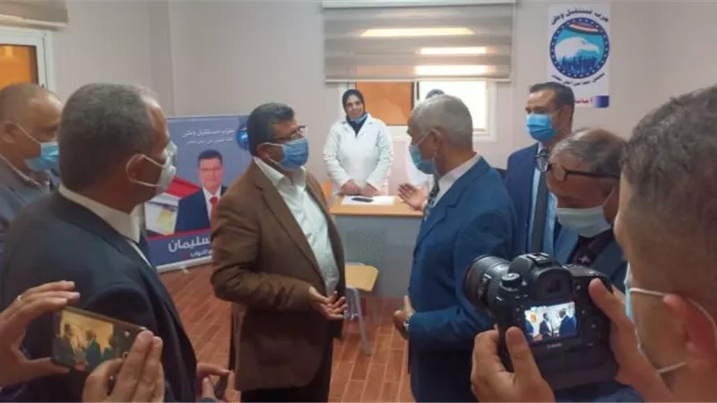 محمد سليمان يفتتح العيادات الطبية المجانية فى مقر مستقبل وطن بدر ويعلن نبأ سار لسكان.. بالفيديو