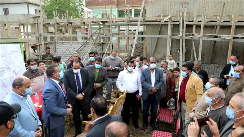 محافـظ المنوفية يتفقد مشروع صرف صحى مجيريا وكفر السيد بأشمون..صور