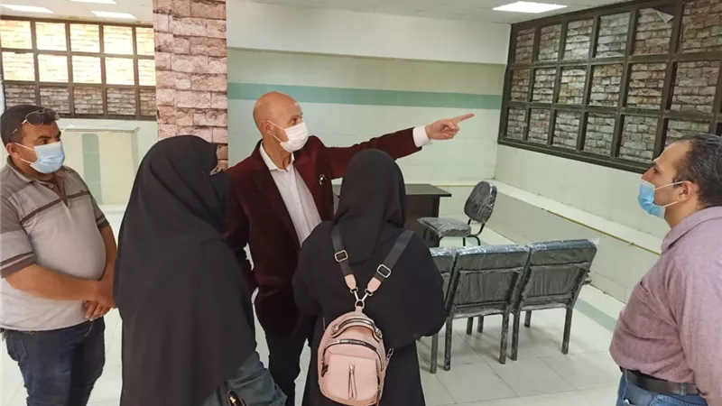 وكيل وزارة الصحة يتفقد المركز الطبي ببلبيس لاستخدامه فى تطعيم المواطنين بلقاح كورونا