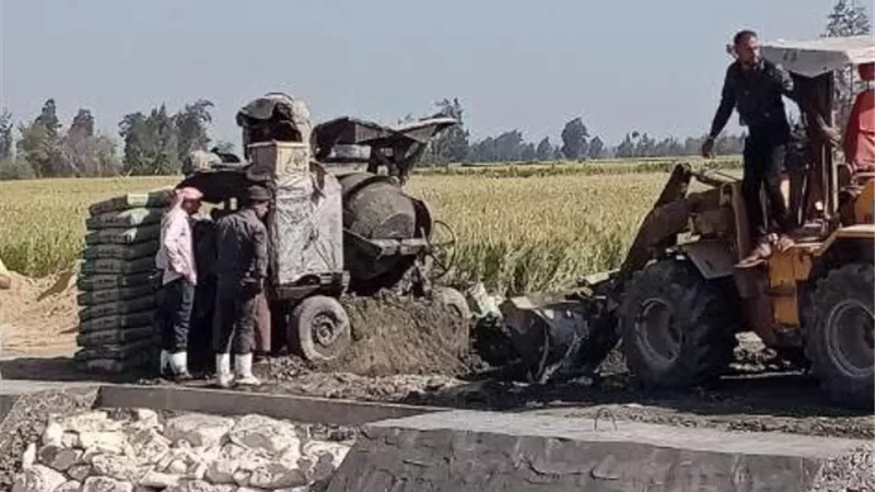 تبطين ترعة سالم بالشرقية بتكلفة ٢١ مليون جنية