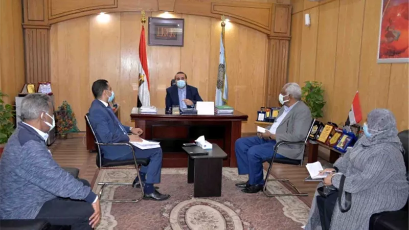 نائب محافظ الأقصر يلتقى نائب المنسق الوطنى لمكتب الأمم المتحدة للتنمية الصناعية