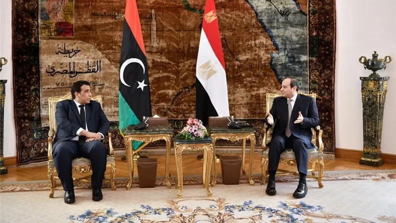السيسي يستقبل رئيس المجلس الرئاسي الليبي.. صور
