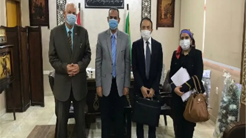 وفد ياباني يزور مديرية التربية والتعليم بالقليوبية