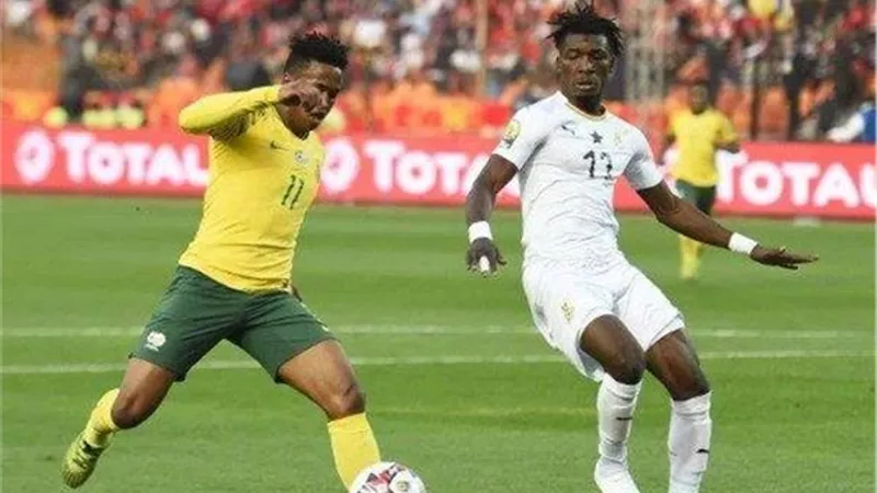 التعادل الإيجابي يحسم مباراة جنوب إفريقيا وغانا
