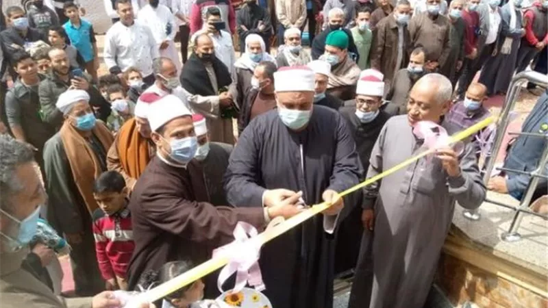 مدير أوقاف الإسماعيلية يفتتح مسجد كفر الشيخ عطية بعد الإحلال والتجديد..صور