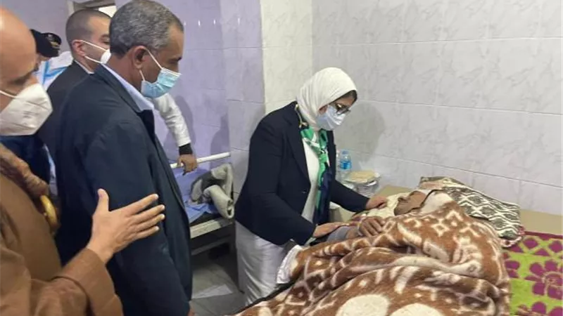 وزيرة الصحة تكشف تفاصيل إصابات حادث قطاري سوهاج
