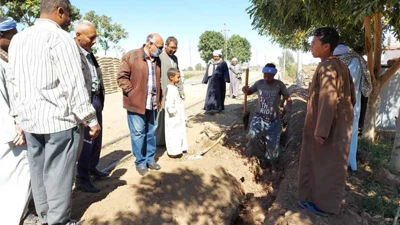 نصير يتفقد أعمال مشروعات حياة كريمة بإسنا جنوب الأقصر