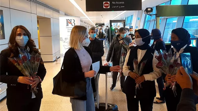 وصول أولى رحلات الخطوط الألمانية من فرانكفورت لمطار الغردقة وشرم الشيخ