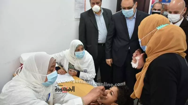 محافظ الشرقية يعطي اشارة بدء الحملة القومية للتطعيم ضد شلل الأطفال